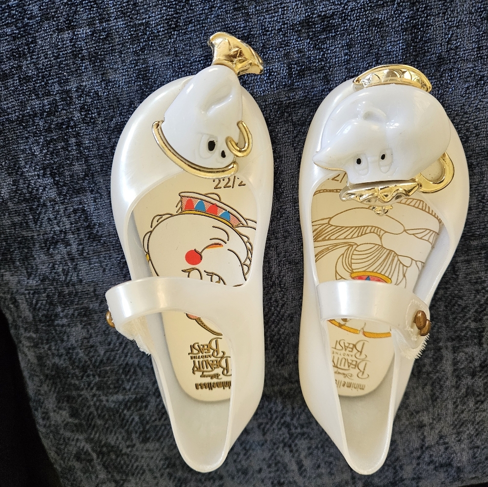 Beauty and the Beast girls shoes size 7 by minimelissa